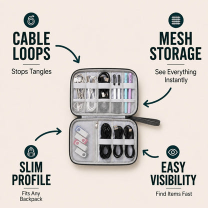 GearApt™ Travel Tech Organizer