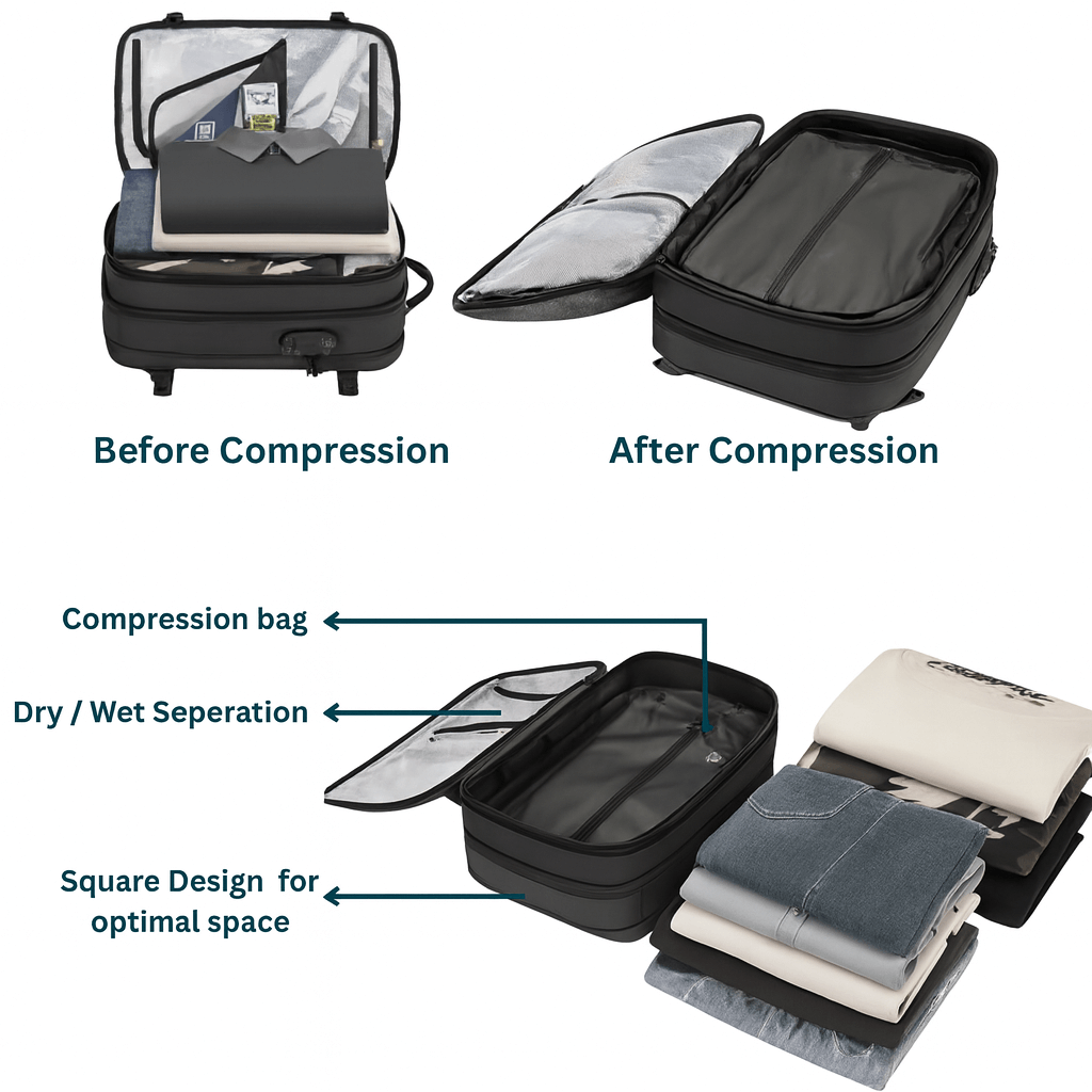 GearApt™ Vacuum Compression Backpack